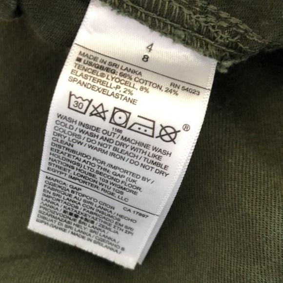 GAP | Stretch Skinny Hunter Green Denim - Size 4 - Picture 8 of 8